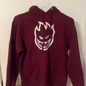 Burgundy spitfire sweatshirt